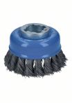 Bosch Topfbürste X-LOCK Heavy for Metal, 75 mm, 0,35 mm, gezopfter Stahldraht,
