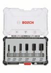 Bosch Nutfräser-Set, 8-mm-Schaft, 6-teilig