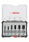 Bosch Nutfräser-Set, 6-mm-Schaft, 6-teilig