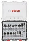 Bosch Fräser-Set, 6-mm-Schaft, 15-teilig,
