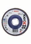 Bosch Fächerschleifscheibe X571 Best for Metal, gerade, 125 mm, K 80, Kunststoff,