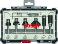 Bosch Rand- und Kantenfräser-Set, 1/4 Zoll-Schaft, 6-teilig