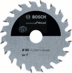 Bosch Kreissägeblatt Standard for Wood, 85 x 1,1/0,7 x 15, 20 Zähne