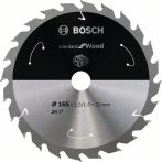 Bosch Kreissägeblatt Standard for Wood, 165x1.5/1x20, 24 Zähne