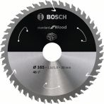 Bosch Kreissägeblatt Standard for Wood, 165x1.5/1x30, 48 Zähne