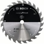 Bosch Kreissägeblatt Standard for Wood, 184x1.6/1.1x16, 24 Zähne