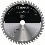 Bosch Kreissägeblatt Standard for Wood, 184x1.6/1.1x20, 48 Zähne