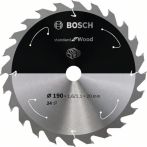 Bosch Kreissägeblatt Standard for Wood, 190x1.6/1.1x20, 24 Zähne
