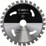 Bosch Kreissägeblatt Standard for Steel, 136 x 1,6/1,2 x 20, 30 Zähne