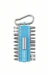 Bosch 21-teiliges Schrauberbit-Set mit Snap-hook (hellblau) - Ausstellerversion