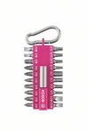 Bosch 21-teiliges Schrauberbit-Set mit Snap-hook (pink) - Ausstellerversion