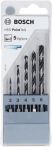 Bosch HSS-Spiralbohrer PointTeQ mit Sechskantschaft 5-teilig 2,0/3,0/4,0/5,0/6,0 mm