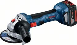 Bosch Akku-Winkelschleifer GWS 18V-7 mit 2 x Akku GBA 18V 4.0Ah in L-BOXX