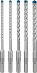 Bosch EXPERT SDS plus-7X Hammerbohrer-Set, 6/6/8/8/10 mm, 5-tlg. Für Bohrhämmer
