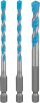 Bosch EXPERT HEX-9 MultiConstruction Bohrer-Set, 5/6/8 mm, 3-tlg. Für Dreh- und Schlagbohrer