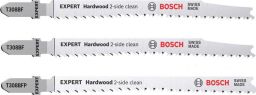Bosch EXPERT Hardwood 2-side clean Stichsägeblatt-Set, 2-tlg., T308BF/BFP. Für Stichsägen