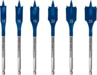 Bosch EXPERT SelfCut Speed Flachfräsbohrer-Set, 13/16/19/20/22/25 mm, 6-tlg. Für Bohrmaschinen