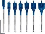 Bosch EXPERT SelfCut Speed Flachfräsbohrer-Set, 16/18/20/22/25/32 mm, 7-tlg. Für Bohrmaschinen