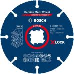 Bosch EXPERT Carbide Multi Wheel X-LOCK Trennscheibe, 125 mm, 22,23 mm. Für kleine Winkelschleifer