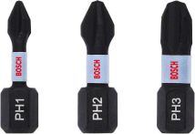 Bosch Impact Control PH-Schrauberbits, 3teilig. Für Schraubendreher