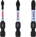 Bosch Impact Control PH-Power-Bits, 3teilig. Für Schraubendreher