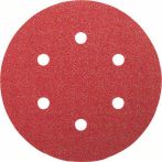 Bosch Schleifblatt C470 für Exzenterschleifer, 150 mm, 120, 6 Löcher, Klett, 5er-Pack
