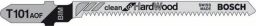 Bosch Stichsägeblatt T 101 AOF, Clean for Hard Wood, 3er-Pack