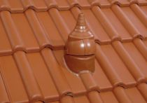Braas Frankfurter Pfanne DuroVent Premium Antennendurchgang (5139185) Protegon Matt klassisch-rot