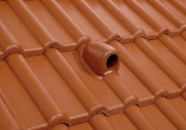 Braas 7 Grad Harzer Pfanne F+ DuroVent Premium Solardurchgang N (6539365) Klassisch-Rot