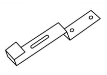 Braas Konischer First K First-/Gratklammer (564117) Dunkelrot