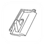 Braas Rubin 13V Schneefangpfanne (513201) Braun