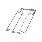 Braas Rubin 11V(H) Firstanschluss-Doppelwulstziegel (7809321) Matt anthrazit