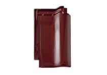 Braas Rubin 11V (Hainstadt) Seidenmatt Rotbuche (Glasur) - Tondachziegel