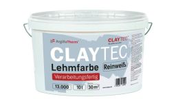 Claytec Lehmfarbe Reinweiß 10 l, verarbeitungsfertig