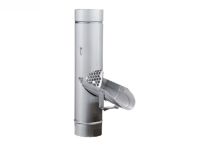 Zink Regenrohrklappe - 7-teilig 87 mm Durchmesser