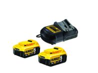 DeWalt Akku-Kit (2 x 18 V / 5 Ah plus DCB 115) DCB115P2-QW