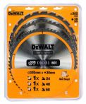 DeWalt Kreissaegeblatt-Set 3-tlg. Stat. DT1964-QZ