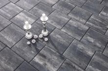 Diephaus Terrassenplatte Sandstein Grau-Schwarz