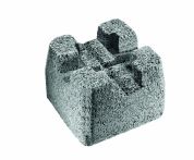 Diephaus Fundamentstein Grau 22x22x8 cm