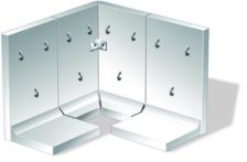 EHL Stützwinkel 100 cm Baubreite Außenecke 100x100  cm Schenkellänge Sichtbeton