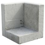 EHL Stützwinkel 50cm Baubreite Außenecke 50x50 cm Schenkellänge Sichtbeton
