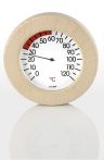 Eliga Thermometer im Holzrahmen rund 155 mm
