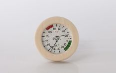 Eliga Klimamesser 83001 im Holzrahmen rund 155 mm