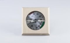 Eliga Klimamesser 8301 in 4-eckigem Holzrahmen 170 mm
