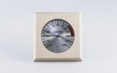 Eliga Thermometer 8316 in 4-eckigem Holzrahmen 170 mm