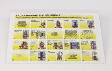 Eliga Badeablauftafel Sauna für Kinder