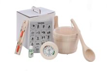 Eliga Sauna-Zubehör-Set 6-teilig Premium