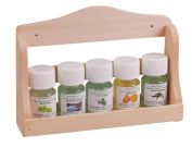 Eliga Aufguss-Wandbord Holz 5 x 30 ml