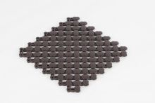 Eliga Bodenmatte PVC 20x20 cm  dunkelbraun