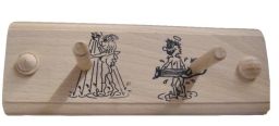Eliga Hängeleiste Holz mit 2 Aufhängern und Motiven